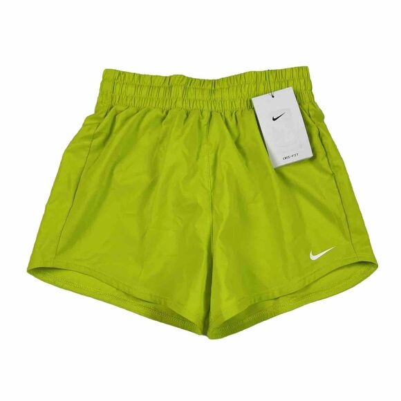 NEW Nike One Dri Fit Girls XS (6/7) Training Loose Fit Running Neon Green Track - Picture 1 of 11